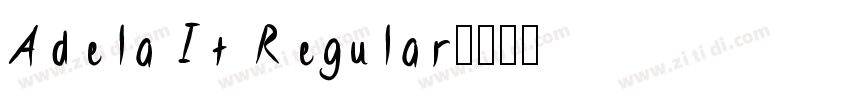 Adela It Regular字体转换